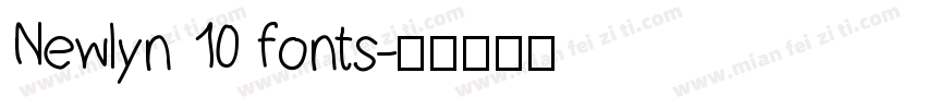 Newlyn 10 fonts字体转换